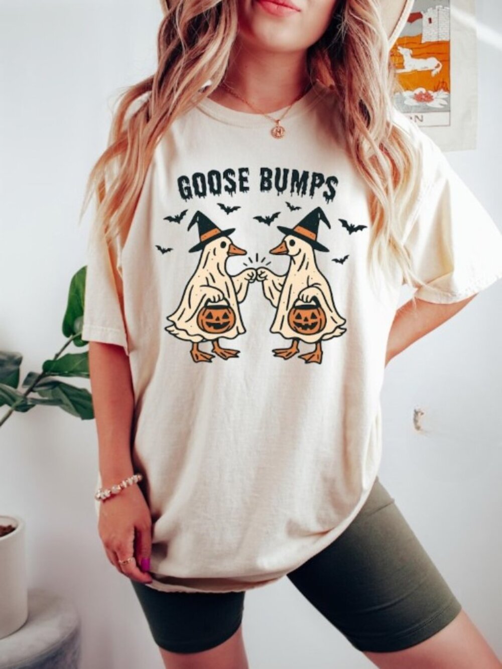 Goose Bumps T-Shirt, Halloween Spooky Attire Tee
